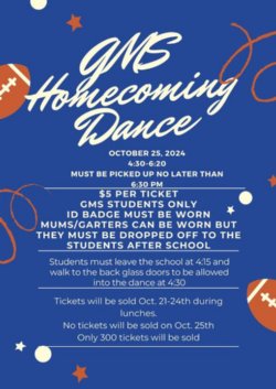 GMS Homecoming Dance Flyer